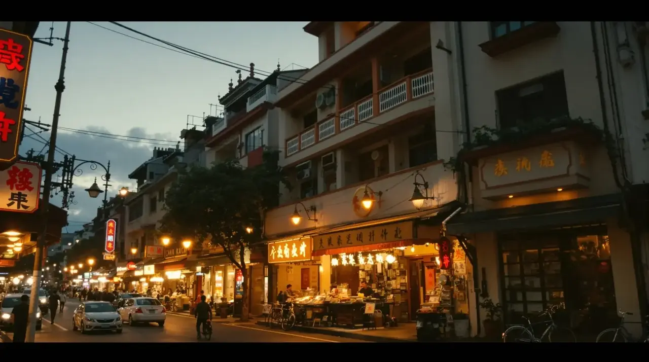 新剧上线栏目配图，都市霓虹氛围