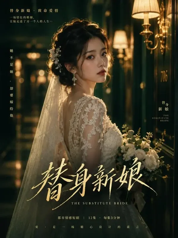 消失的新娘短剧封面，悬疑题材